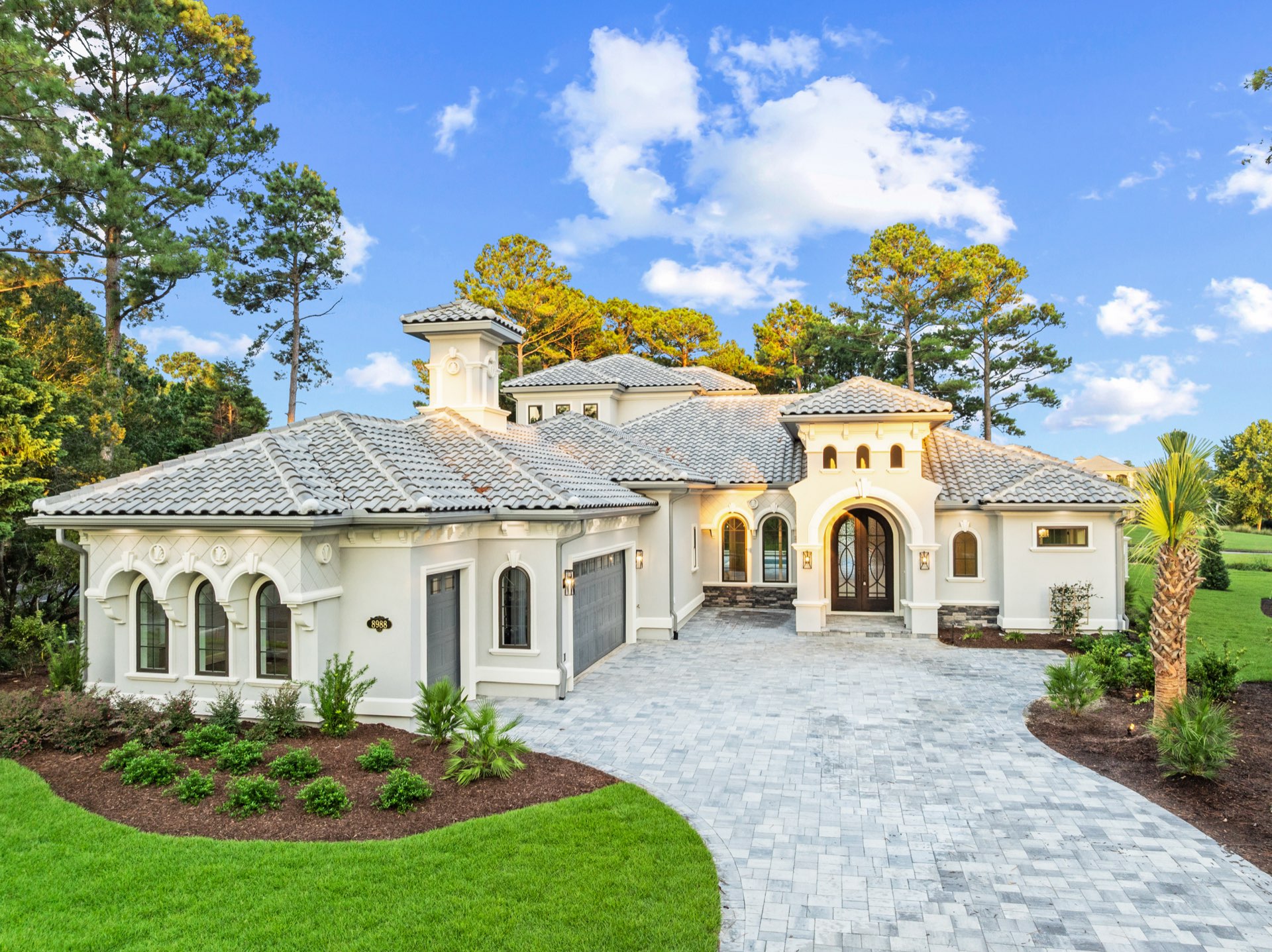 8988 Floratino Court — Mediterranean custom home on the Resort Course at Grande Dunes