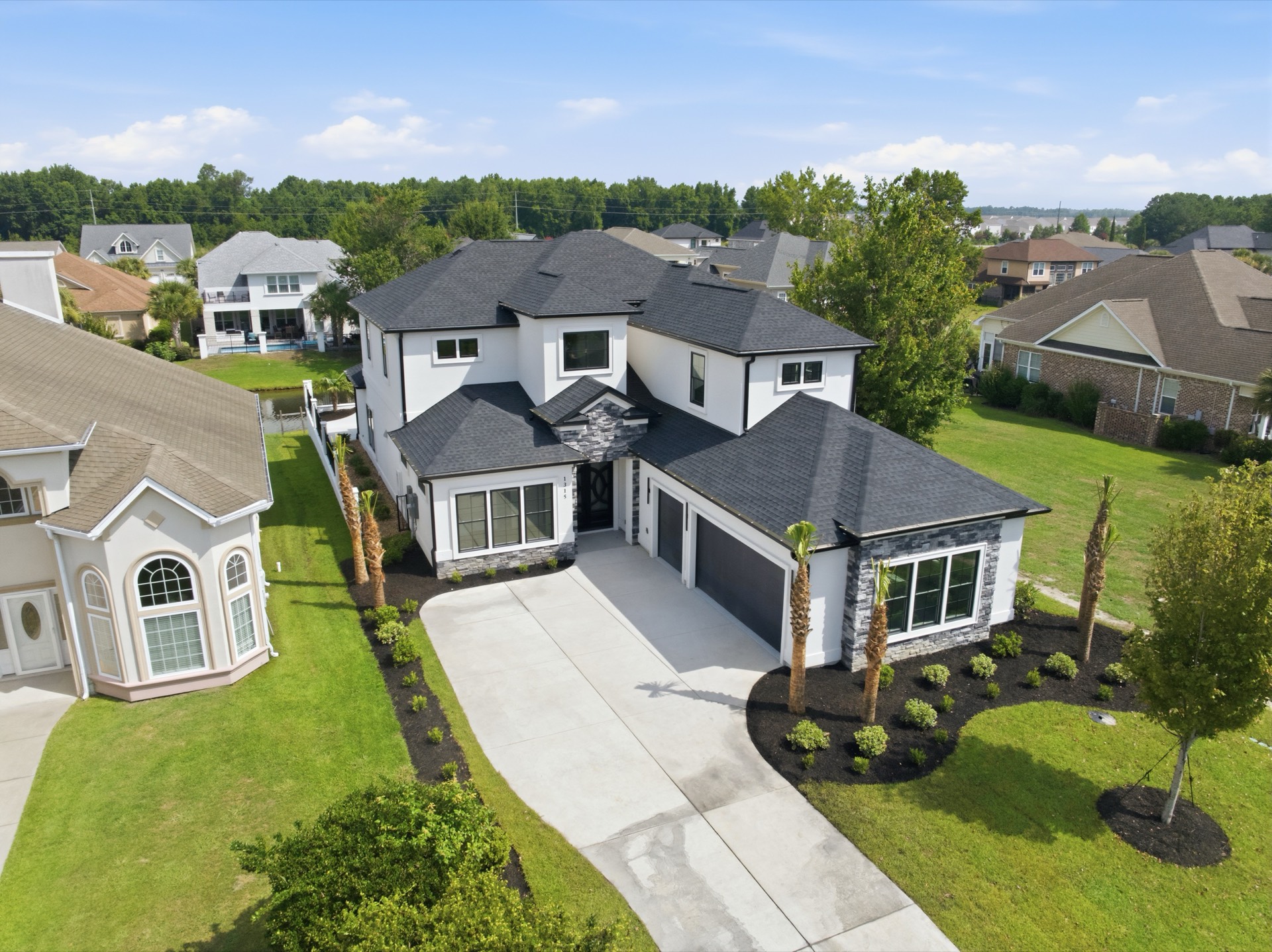 1315 Ashboro Court — contemporary custom home in Carolina Waterway Plantation